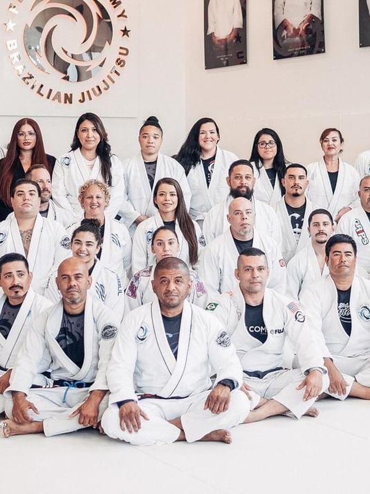Adult Brazilian Jiu-Jitsu training at Flow Academy Indio
